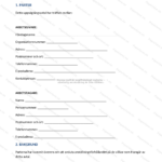 Första sidan av uppsägningsavtal i A4-format med text och utrymme för underskrifter