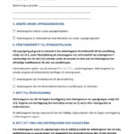 Andra sidan av ett A4-uppsägningsmeddelande, utskrivet formellt brev