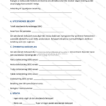 Andra sidan av A4‑formulär om uppskjuten hyresbetalning med text och tabeller