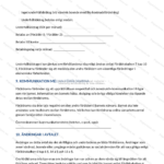 Sida 4 av A4-dokument: vårdnadsavtal med text, rubriker och signaturfält