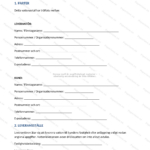 Första sidan av ett A4-dokument: vattenavtal med rubrik, text och signaturfält