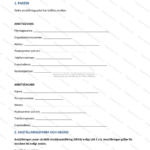 Första sidan av ett A4-visstidsanställningsavtal med rubrik, kontraktstext och underskriftsfält