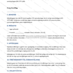 Sida 3 av visstidsanställningsavtal (A4), utskrivet avtal med text, rubriker och avtalsvillkor