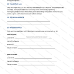 Fjärde sidan av ett A4-avtal för visstidsanställning med löpande text och underskriftsfält